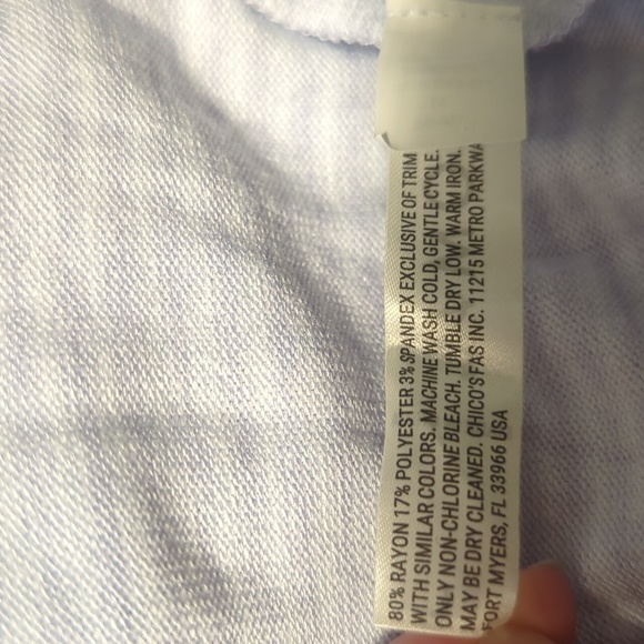 NWT Soma soft blue striped ronper - Picture 8 of 9